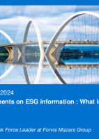 New reporting requirements on ESG information: What impacts for the auditors’ selection?