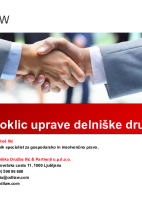 Odpoklic uprave delniške družbe