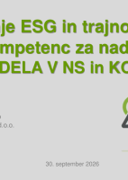 Kako NS v sodelovanju s komisijami vzpostavi učinkovit nadzor nad ESG, tveganji in poročanjem