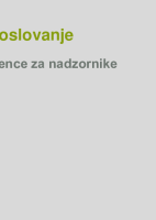 Trajnostno poslovanje  ("Izobraževanje za nadzornike")