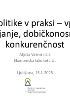 ESG politike v praksi – vpliv na upravljanje, dobičkonosnost in konkurenčnost