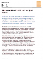 Nadzorniki o izzivih pri menjavi uprav