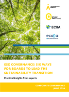 ESG governance: six ways for boards to lead the sustainability transition