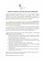 Standardi za dokazila za obnavljanje certifikata 2016
