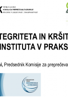 Integriteta in kršitve instituta v praksi