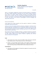 Omnibus Regulation  - ecoDa’s Reaction to the Proposed Amendments