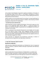 Revision of the EU Shareholder Rights Directive