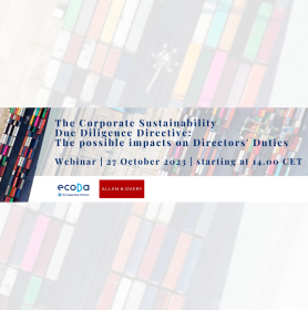 ecoDa - CS3D: The possible impacts on Directors' Duties