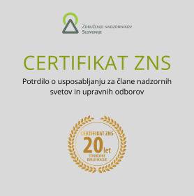 20 let Certifikata ZNS – skozi oči prvih imetnikov