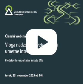POSNETEK webinarja Vloga nadzornih svetov v dobi umetne inteligence