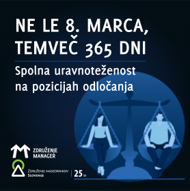 V Sloveniji več žensk na vodstvenih in nadzorniških funkcijah, a je napredek prepočasen