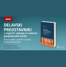 NOVO: Delavski predstavniki v organih vodenja in nadzora gospodarskih družb