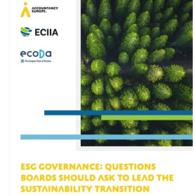 NOVO! - ESG Governance: Questions Boards should ask to lead the sustainability transition