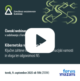 POSNETEK webinarja: Kibernetska varnost po ZInfV-1