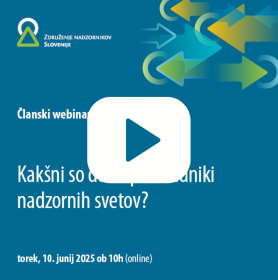 POSNETEK webinarja Kakšni so dobri predsedniki nadzornih svetov?