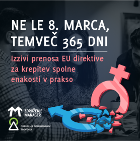 Izzivi prenosa EU direktive za krepitev spolne enakosti v prakso