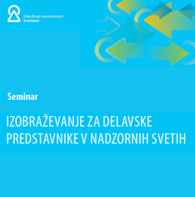 Izobraževanje za delavske predstavnike v nadzornih svetih - 2026