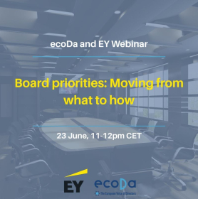 ecoda - Board priorities: Moving from what to how