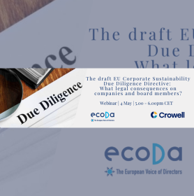 ecoDa webinar: The draft EU Corporate Sustainability Due Diligence Directive