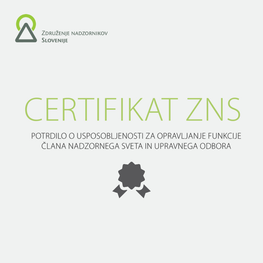 Čestitamo novim imetnikom Certifikata ZNS