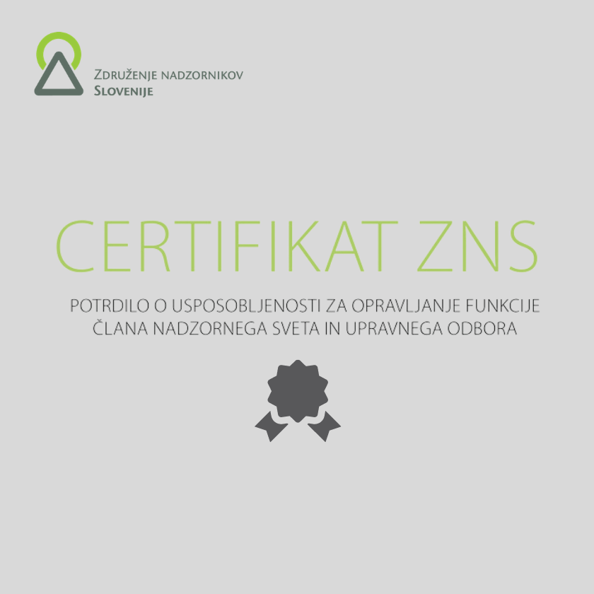 Čestitamo novim imetnikom Certifikata ZNS