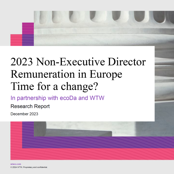 Raziskava 2023 o prejemkih neizvršnih direktorjev evropskih družb