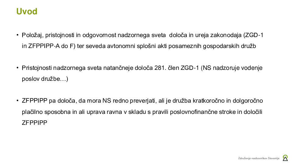 Vloga nadzornega sveta v insolvenčnih postopkih  ("Izobraževanje za nadzornike")