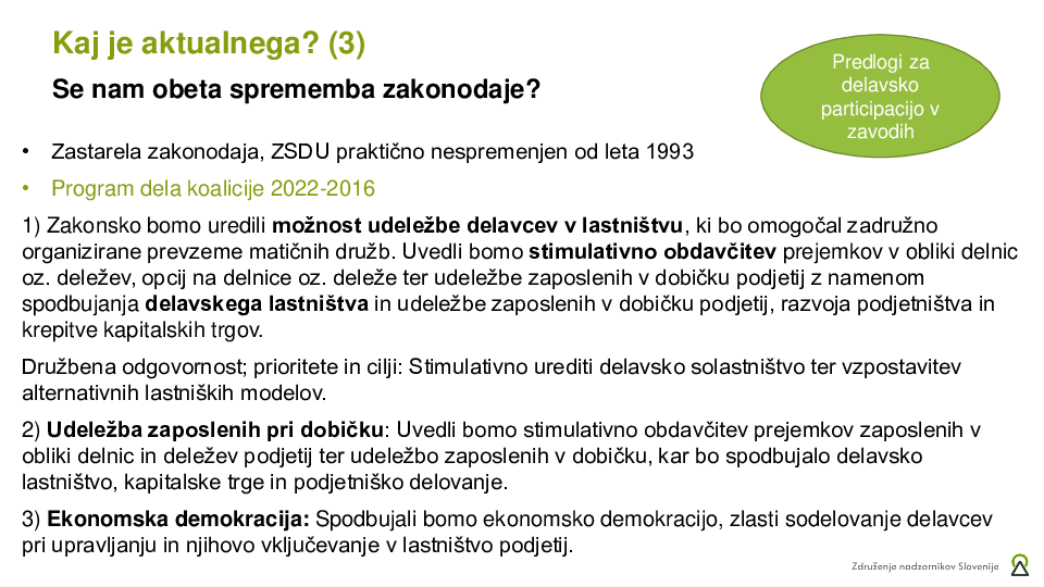 Katere izzive sodelovanja delavcev v organih nadzora smo zaznali v praksi?