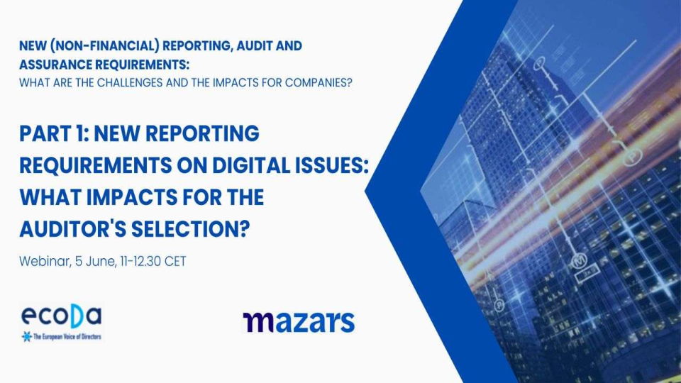 New Reporting Requirements on Digital issues: What impacts for the auditors’ selection?