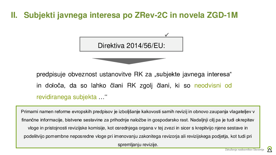 Sestava, mandat, plačilo RK