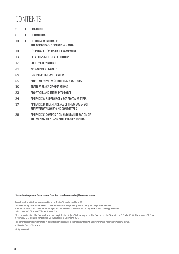 Slovenian Corporate Governance Code for Listed Companies