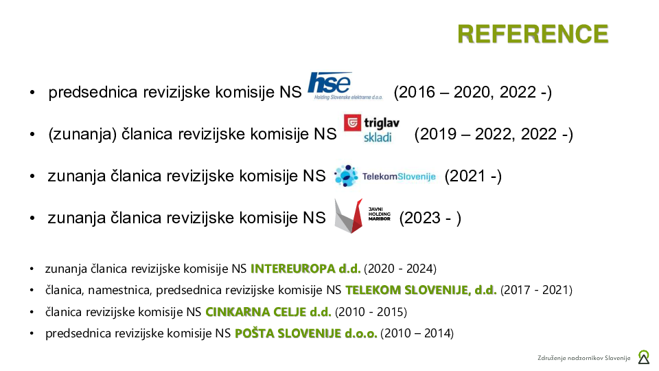 Naloge, pristojnosti in agenda za delo RK
