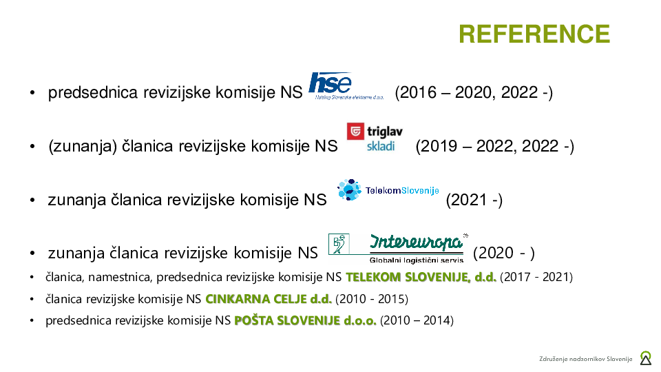 Naloge, pristojnosti in agenda za delo RK