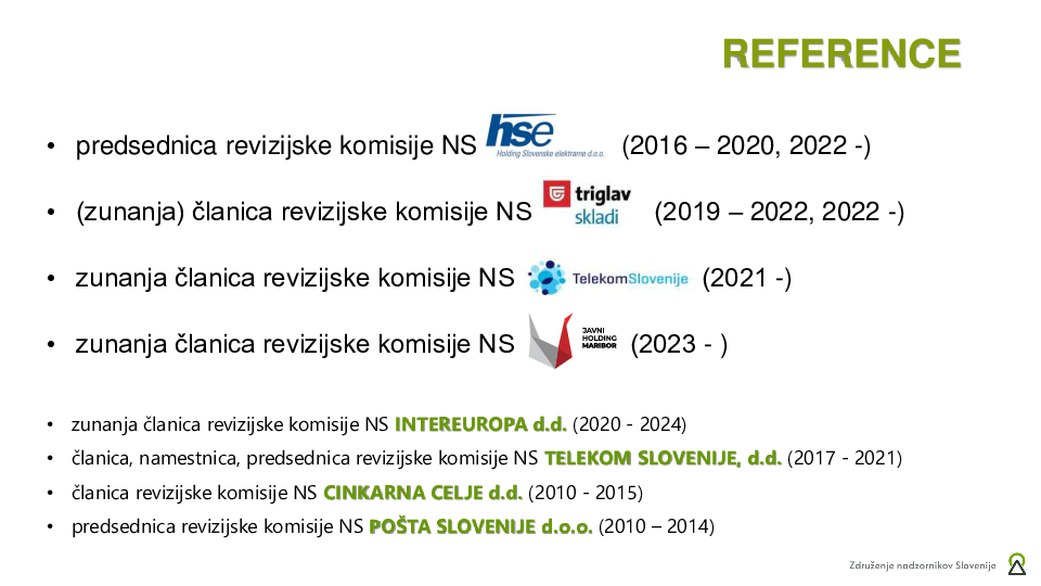 Naloge, pristojnosti in agenda za delo RK