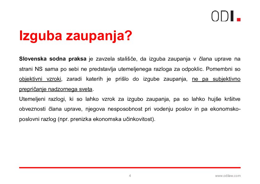 Odpoklic uprave delniške družbe