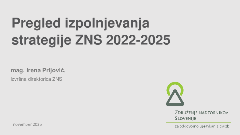 Pregled strategije 2022 – 2025