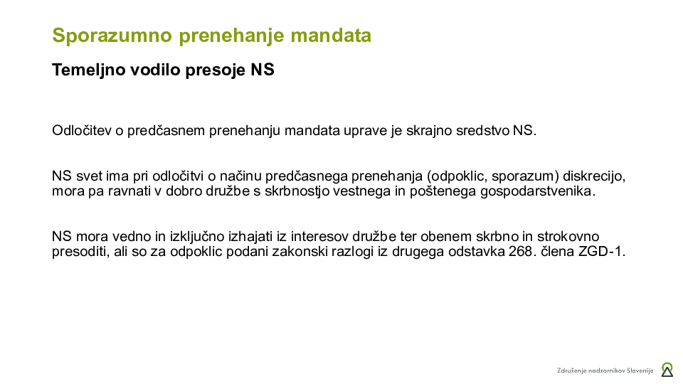 Zakaj je sporazum z upravo dober za družbo