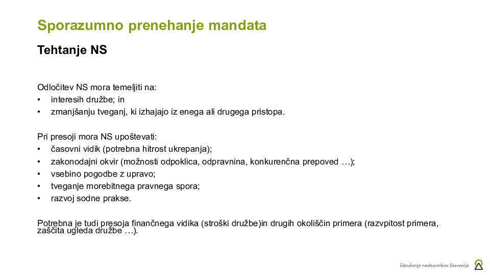 Zakaj je sporazum z upravo dober za družbo