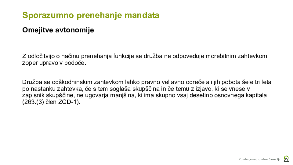 Zakaj je sporazum z upravo dober za družbo