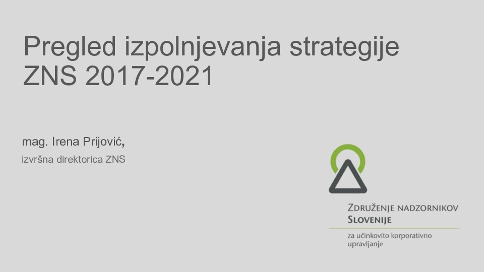 Pregled strategije 2017 – 2021.