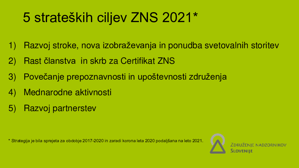 Pregled strategije 2017 – 2021.