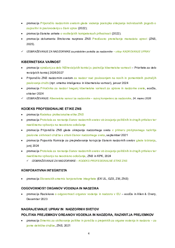 Program dela ZNS 2026