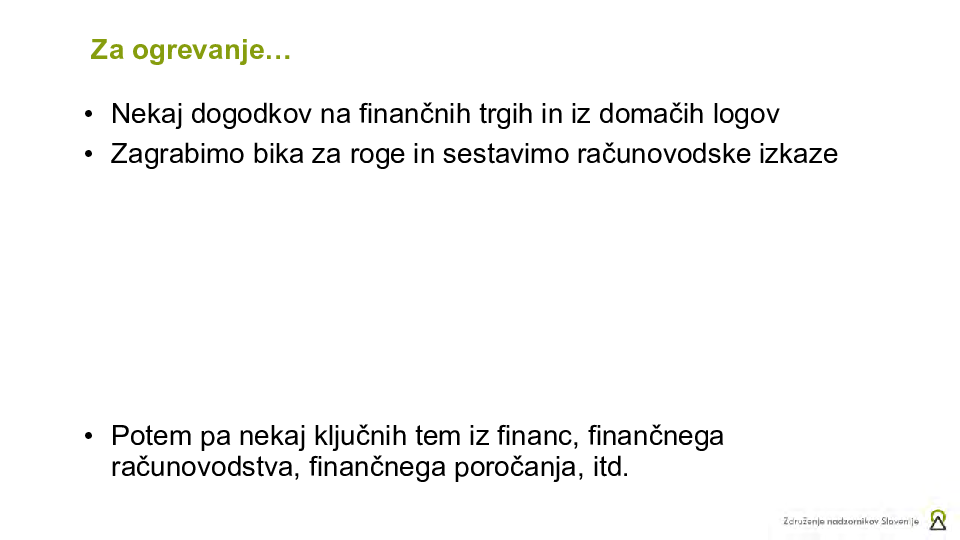 Nadzor poslovanja preko računovodskih izkazov ("Izobraževanje za nadzornike")
