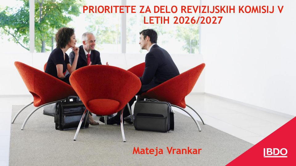 Prioritete za delo revizijskih komisij 2026/2027