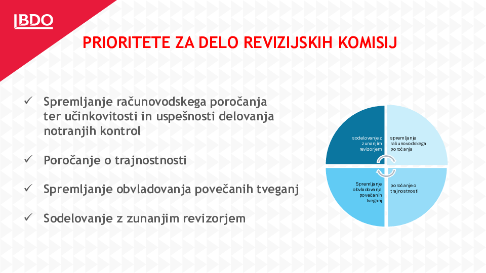 Prioritete za delo revizijskih komisij 2026/2027