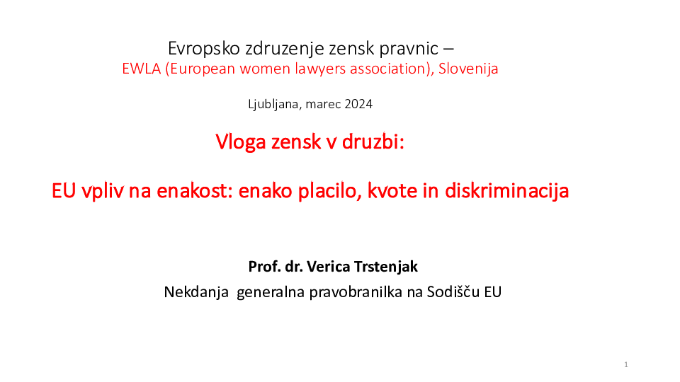 Aktivnosti EU glede vloge žensk: od kvot do enakega plačila