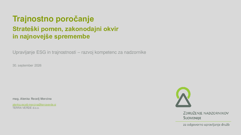Trajnostno poročanje