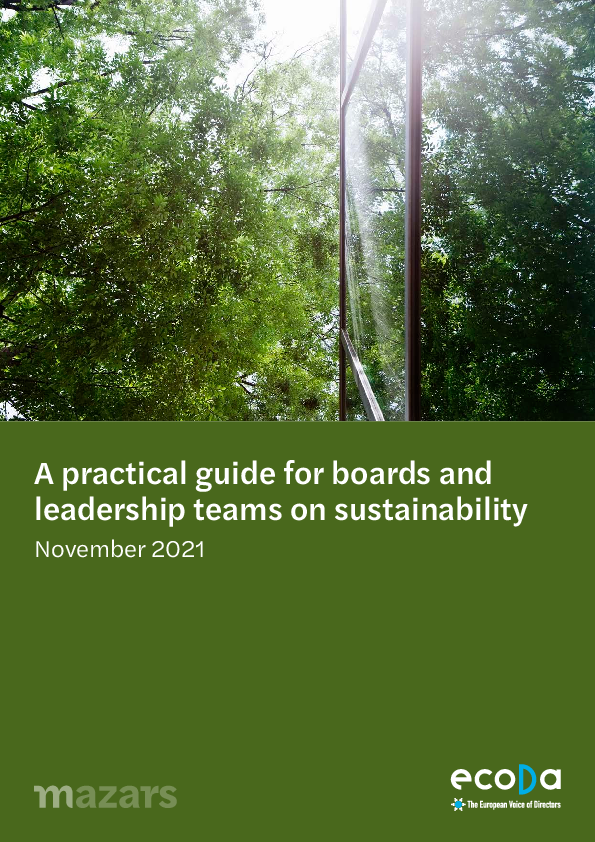 A practical guide for boards leadership teams on sustainability