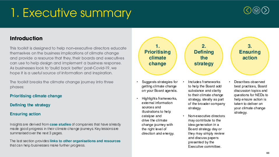 Principles and frameworks for climate change strategy and action