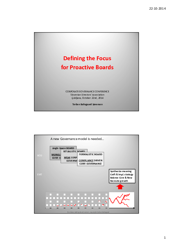 Defining the Focus for Proactive Boards, Torben Ballegaard